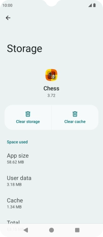 Press Clear cache.