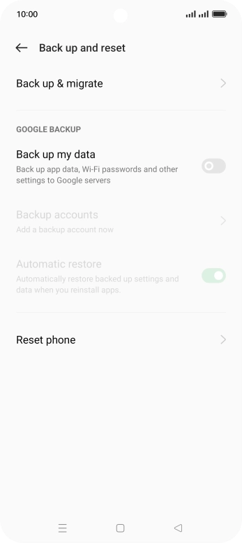 Press Reset phone.