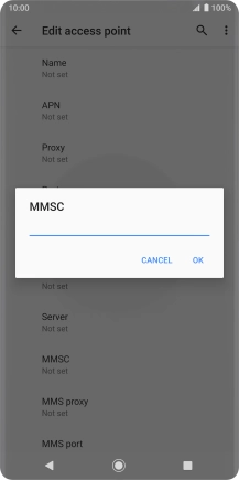 Key in http://mmsc.mms.o2.co.uk:8002 and press OK.
