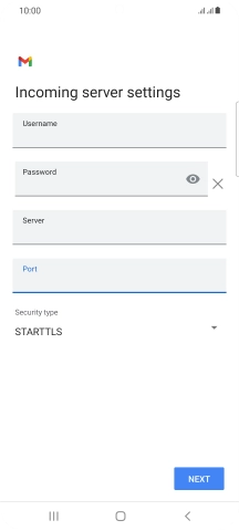 Press the drop down list below 'Security type'.