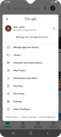 Press Settings.