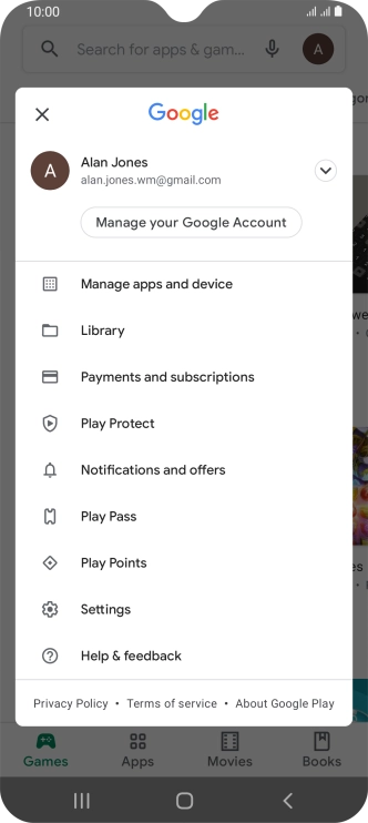 Press Settings. Press Settings.