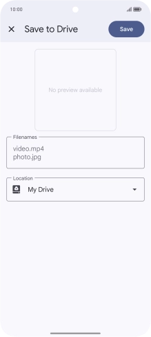 Press the field below 'Location' and go to the required folder.