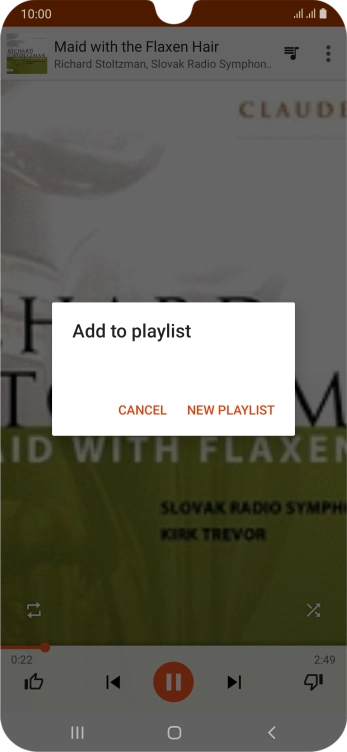 Press NEW PLAYLIST.