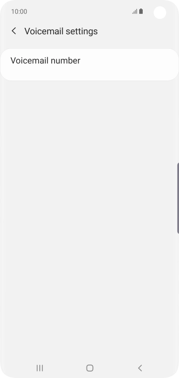 Press Voicemail number.