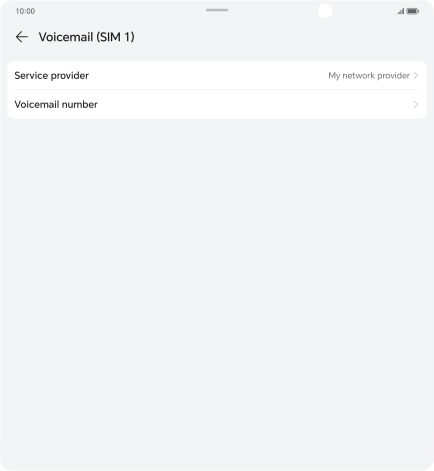 Press Voicemail number.