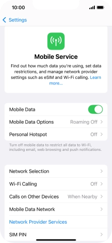 Press Mobile Data Network.