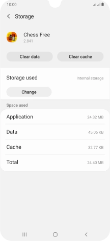 Press Clear cache.