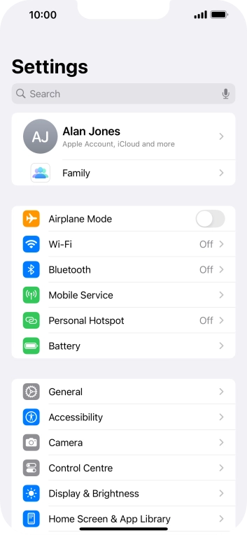 Press Display & Brightness.