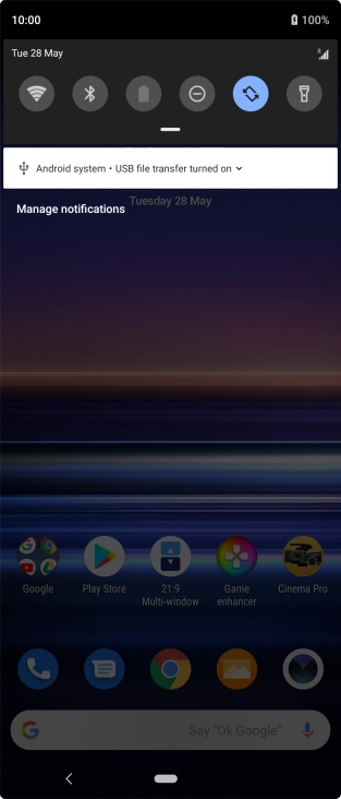 Press Android system.