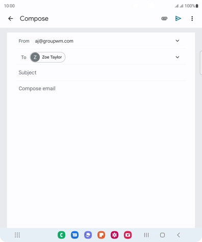 Press Subject and key in the required subject.