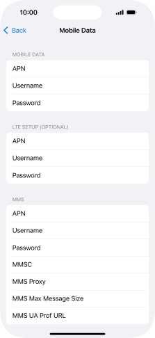 Press APN and key in wap.o2.co.uk.