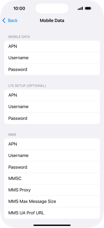 Press APN and key in wap.o2.co.uk.