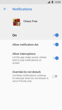 Press the upper indicator to turn the function on or off.