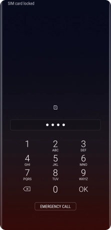 Key in your SIM PIN and press OK. The default SIM PIN is 0000.