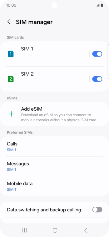 Press Add eSIM.