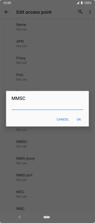 Key in http://mmsc.mms.o2.co.uk:8002 and press OK.
