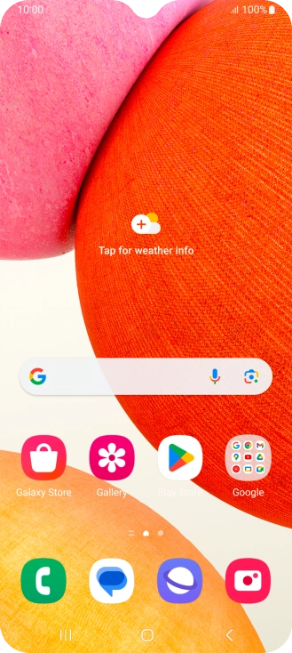 Slide your finger upwards on the screen.