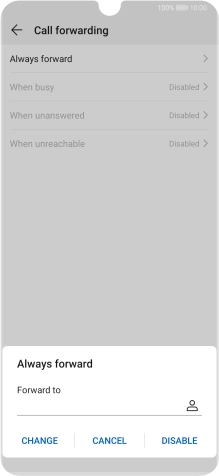 Press DISABLE.