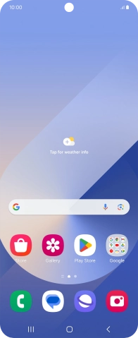 Slide two fingers downwards starting from the top of the screen.