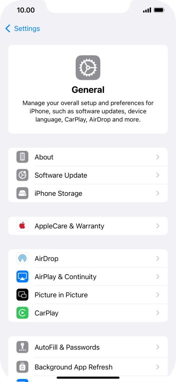 Press Software Update. If a new software version is available, it's displayed. Follow the instructions on the screen to update the phone software.