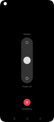 Press and drag the circle downwards.