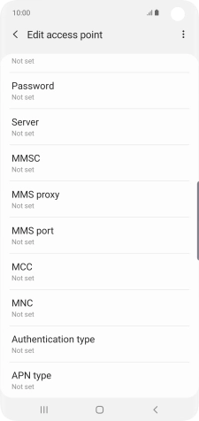 Press MMS port.