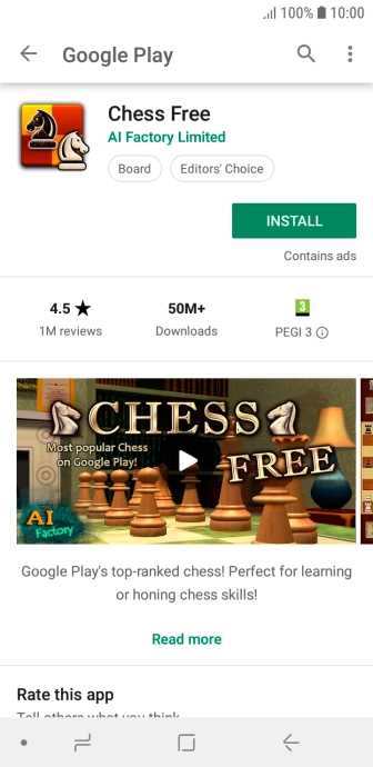 Press INSTALL and follow the instructions on the screen to install the app.