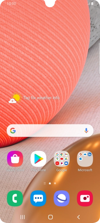 Slide two fingers downwards starting from the top of the screen.