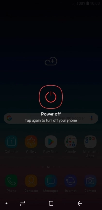 Press Power off.