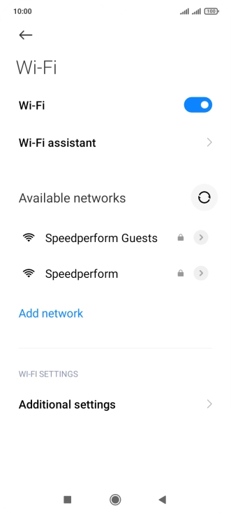 Press Wi-Fi assistant. Press Wi-Fi assistant.