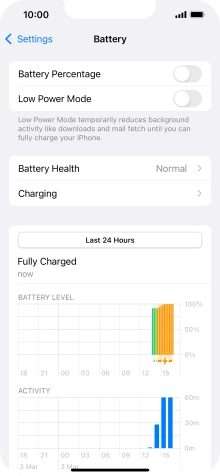 Press the indicator next to 'Low Power Mode' to turn on the function.