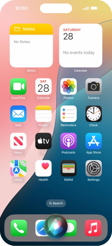 Say, in your own words, what you would like your phone to do, e.g.: CAMERA, CALL [contact], SEARCH THE WEB FOR [information].