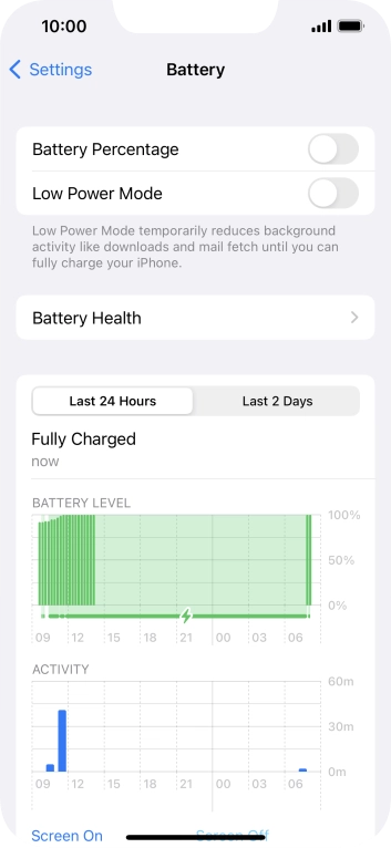 Press the indicator next to 'Low Power Mode' to turn on the function.
