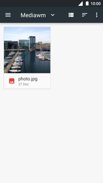 Press the required file.