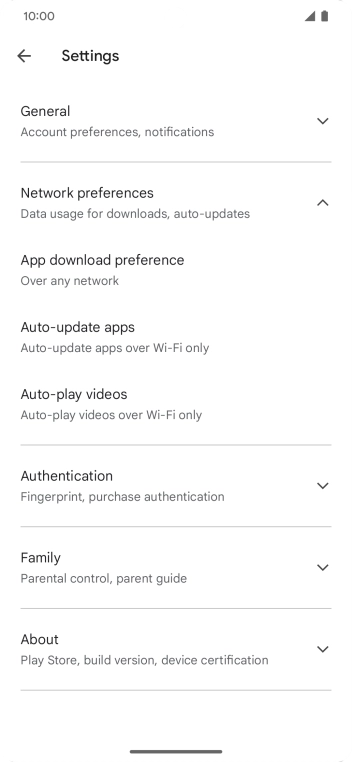 Press Auto-update apps. Press Auto-update apps.