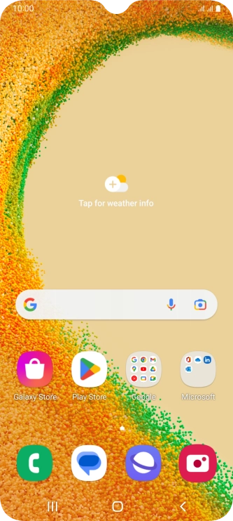 Slide two fingers downwards starting from the top of the screen.