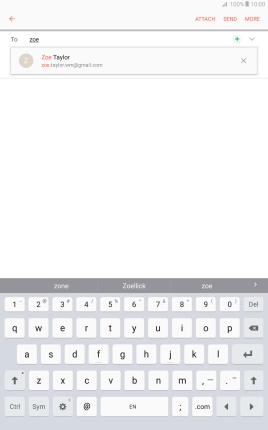 Press the required contact.