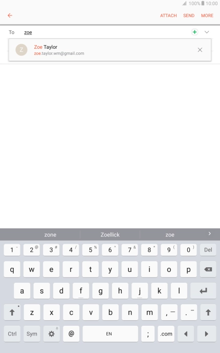 Press the required contact.
