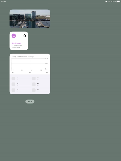 Press and hold the required Widget Stack.