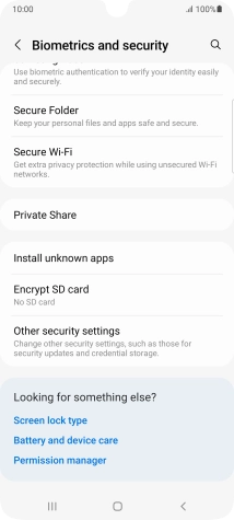 Press Other security settings.
