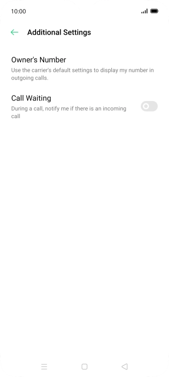 Press Owner's Number.