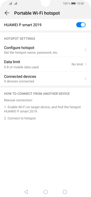 Press the Home key to return to the home screen.