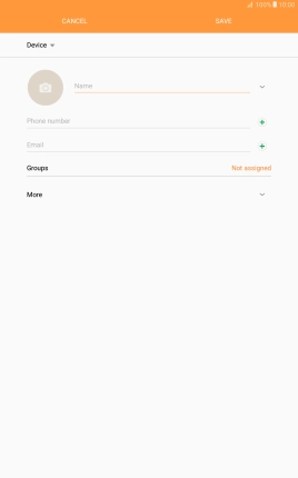 Press Name and key in the required name.