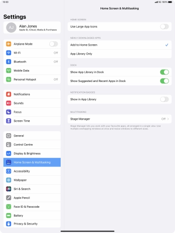 To add new downloaded apps to both the home screen and App Library, press Add to Home Screen.