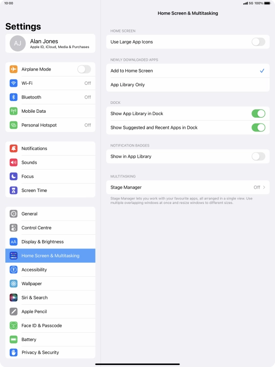 To add new downloaded apps to both the home screen and App Library, press Add to Home Screen.