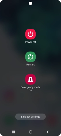 Press Power off.