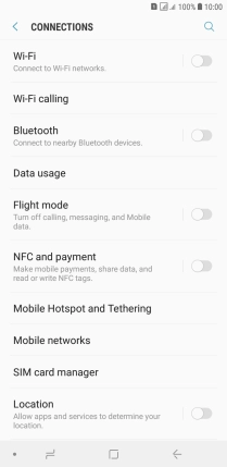 Press SIM card manager.