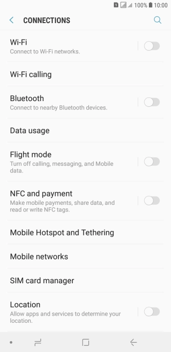 Press SIM card manager.