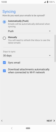 Press the drop down list below 'Automatically (Push)'.
